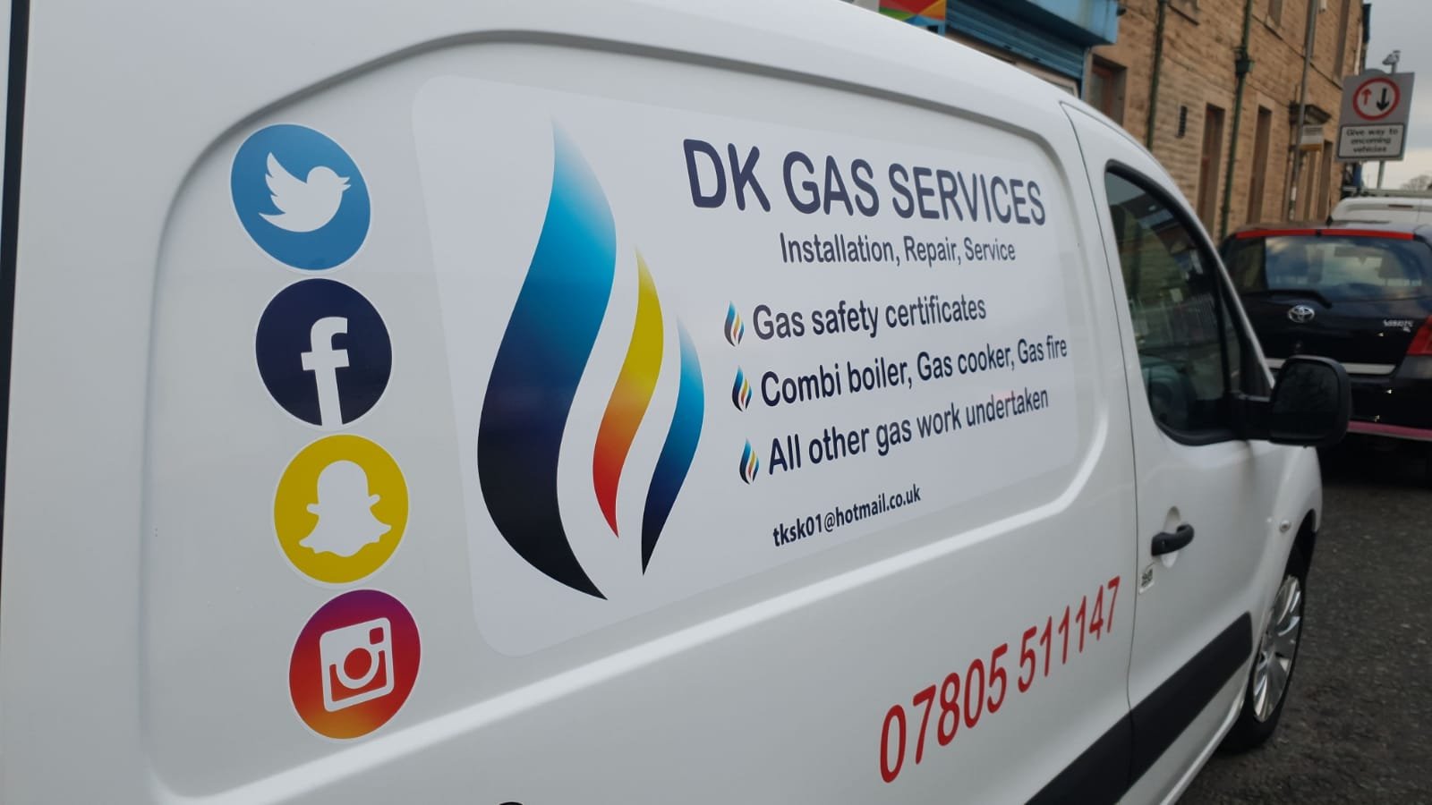 Van signage — Bury Van Signs job
